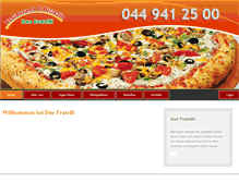 Tablet Screenshot of pizzeria-duefratelli-greifensee.ch